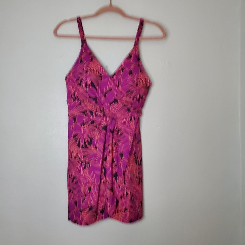 Lands' End Swimsuit One Piece Size S Swimdress UPF 50+ Removable Cups NWT - Picture 2 of 8